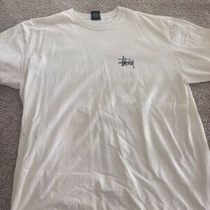Stussy s/s White graphic tee XL